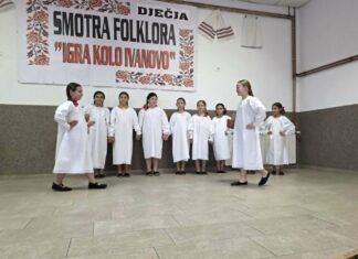 Prva Dječja smotra folklora “Igra kolo Ivanovo” u Crncu okupila mlade folkloraše